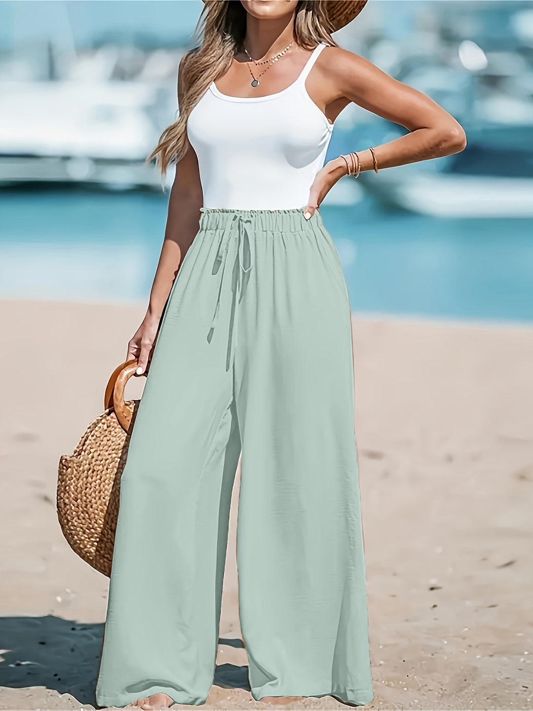 Avery™ - Breathable High-Waisted Wide Leg Trousers