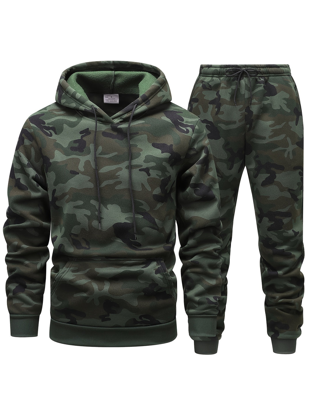 Harvey™ - Men's Camo Hooded Sweatshirt and Pants Set