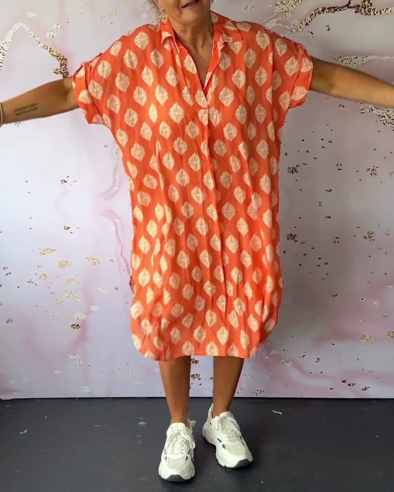 Liora™ - Women's Spring Dress with Lapels