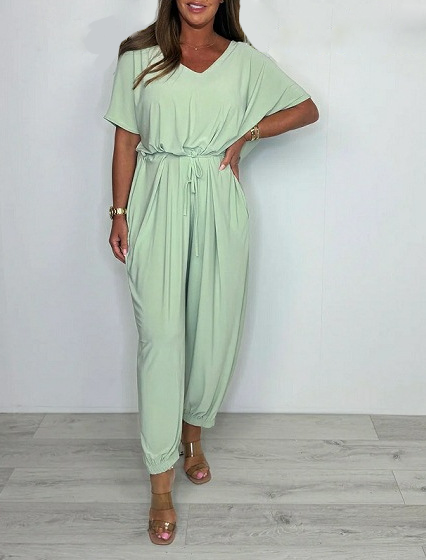 Cora™ - V-Neck Strappy Jumpsuit