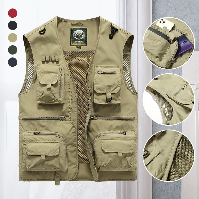 Lorenzo - Multi Pocket Summer Gilet
