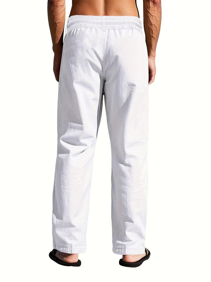 Larry - Linen Trousers with Drawstring