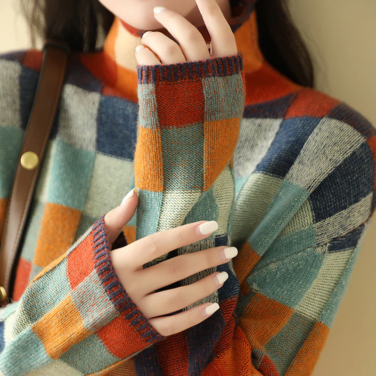 Karina™ - Elegant Roll Neck Sweater