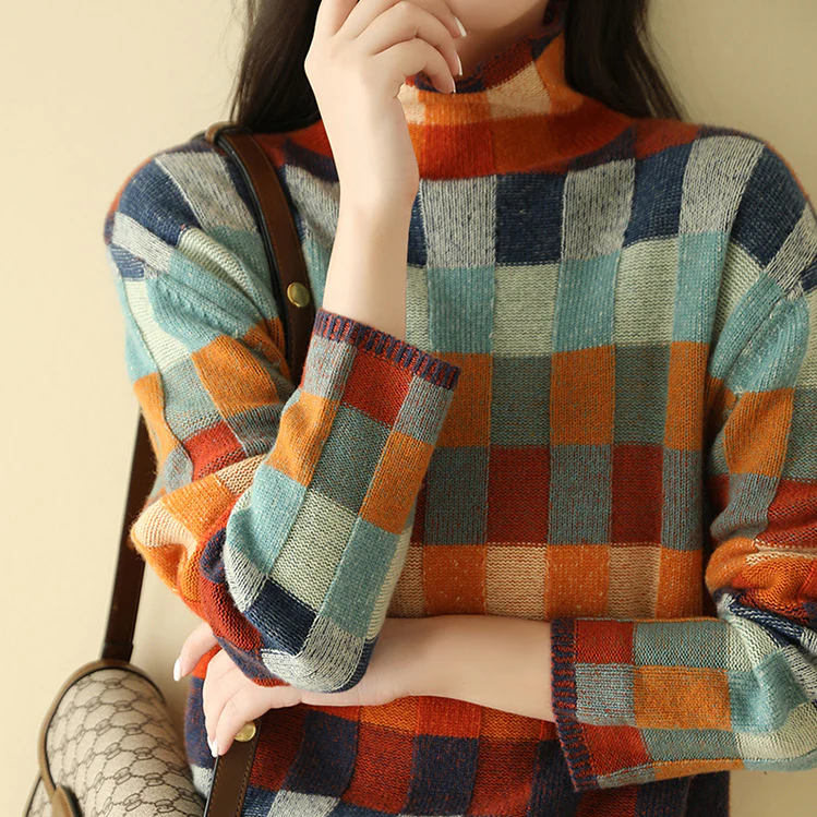 Karina™ - Elegant Roll Neck Sweater