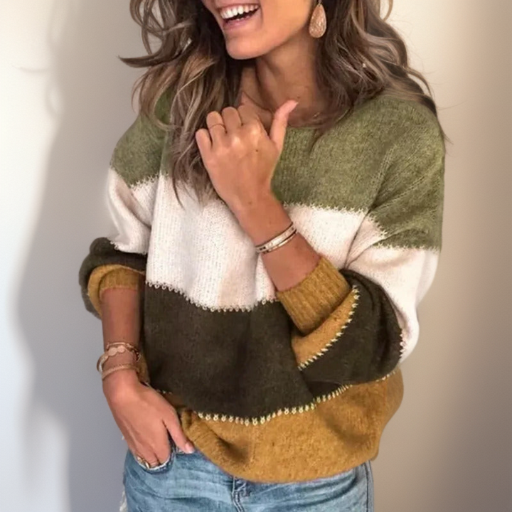 Lianni | Comfortable Striped Luxury Sweater