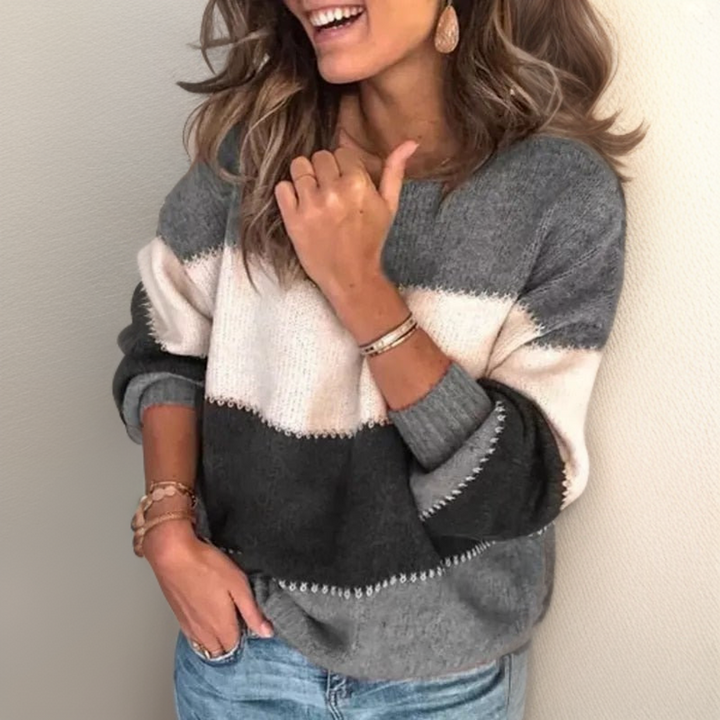 Lianni | Comfortable Striped Luxury Sweater