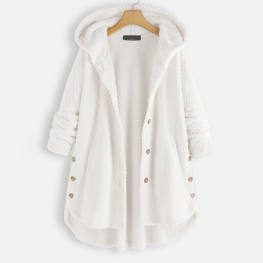 Izzy - Mid-Length Fleece Jacket with Reversible Hood