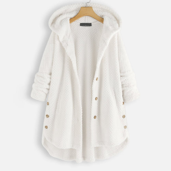 Izzy - Mid-Length Fleece Jacket with Reversible Hood