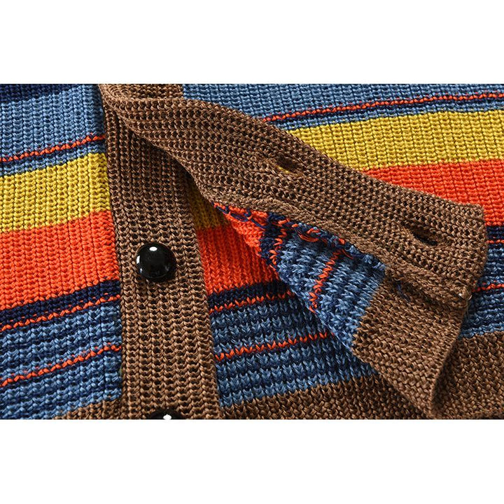 Marcus - Men's Waistcoat in Colour Block Design with Notched Lapel