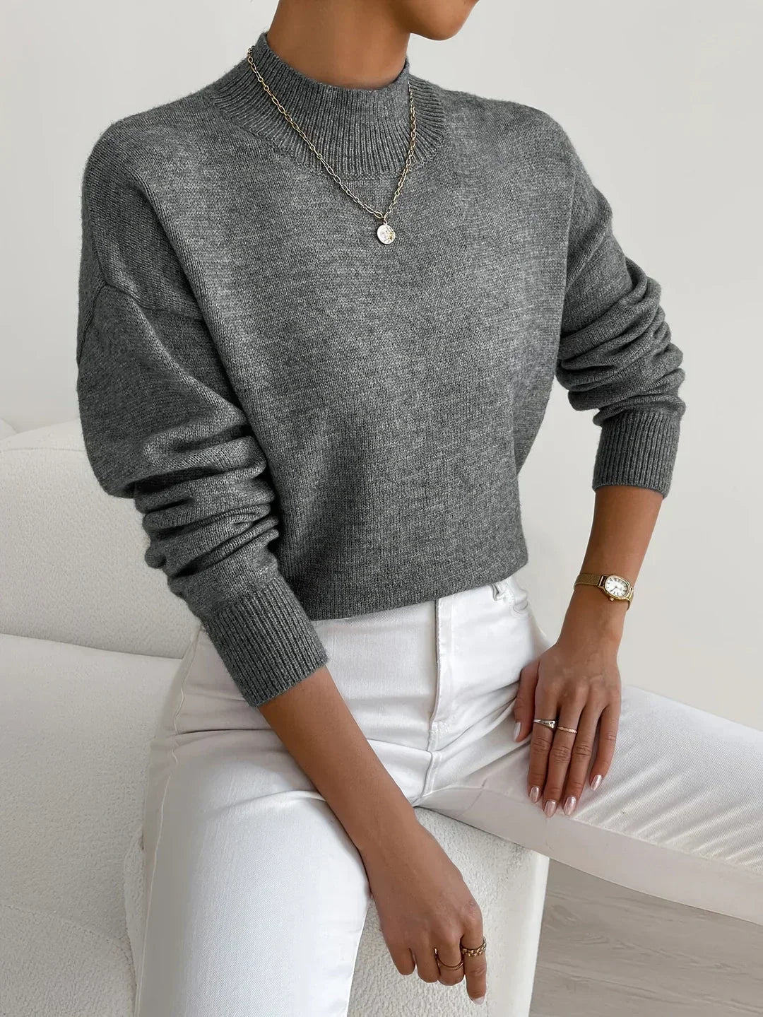 Donna™ – Classic Roll Neck Jumper