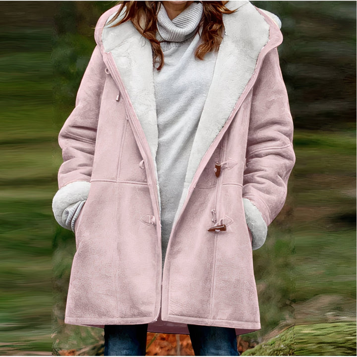 Renza - Long Sleeve Velvet Coat