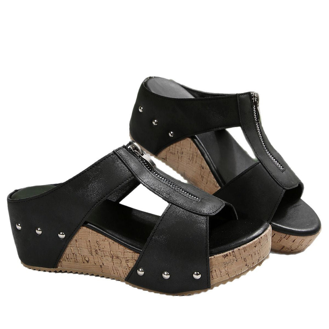 Ofelia™ – Orthopaedic Wedge Sandals with Open Toe