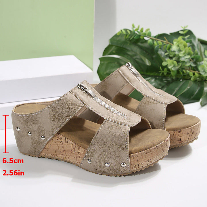 Ofelia™ – Orthopaedic Wedge Sandals with Open Toe